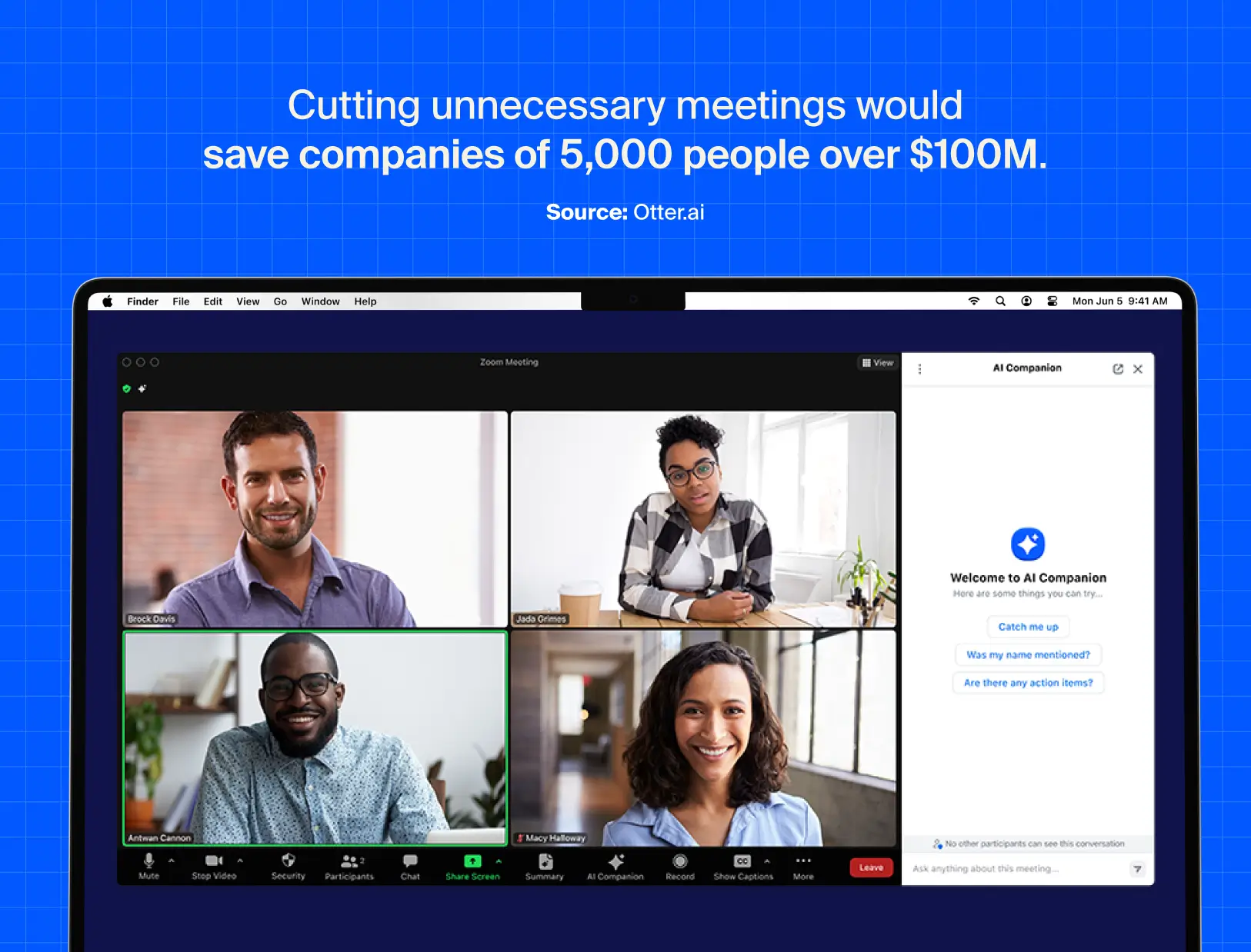 Graphic with people on a video conferencing call